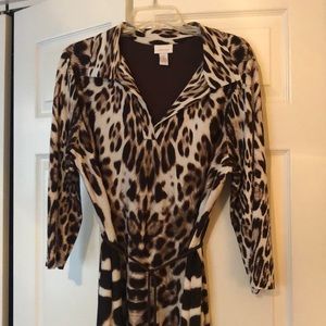 Chico’s Animal Print Jersey Dress
